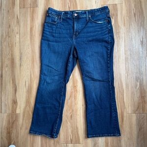 Madewell Kickout Crop Jeans 33 Curve